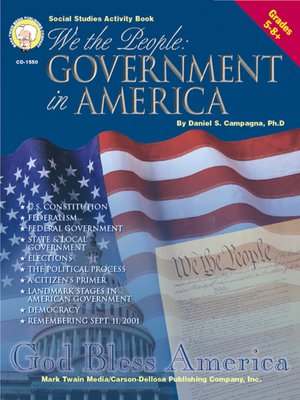 cover image of We the People, Government in America, Grades 5 - 8